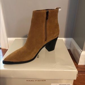 New! Marc Fisher Nellien Suede Booties